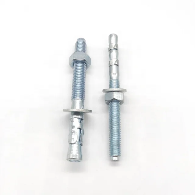 
High quality Grade4.8-8.8 Carbon steel Zinc plated M6 wedge anchor 