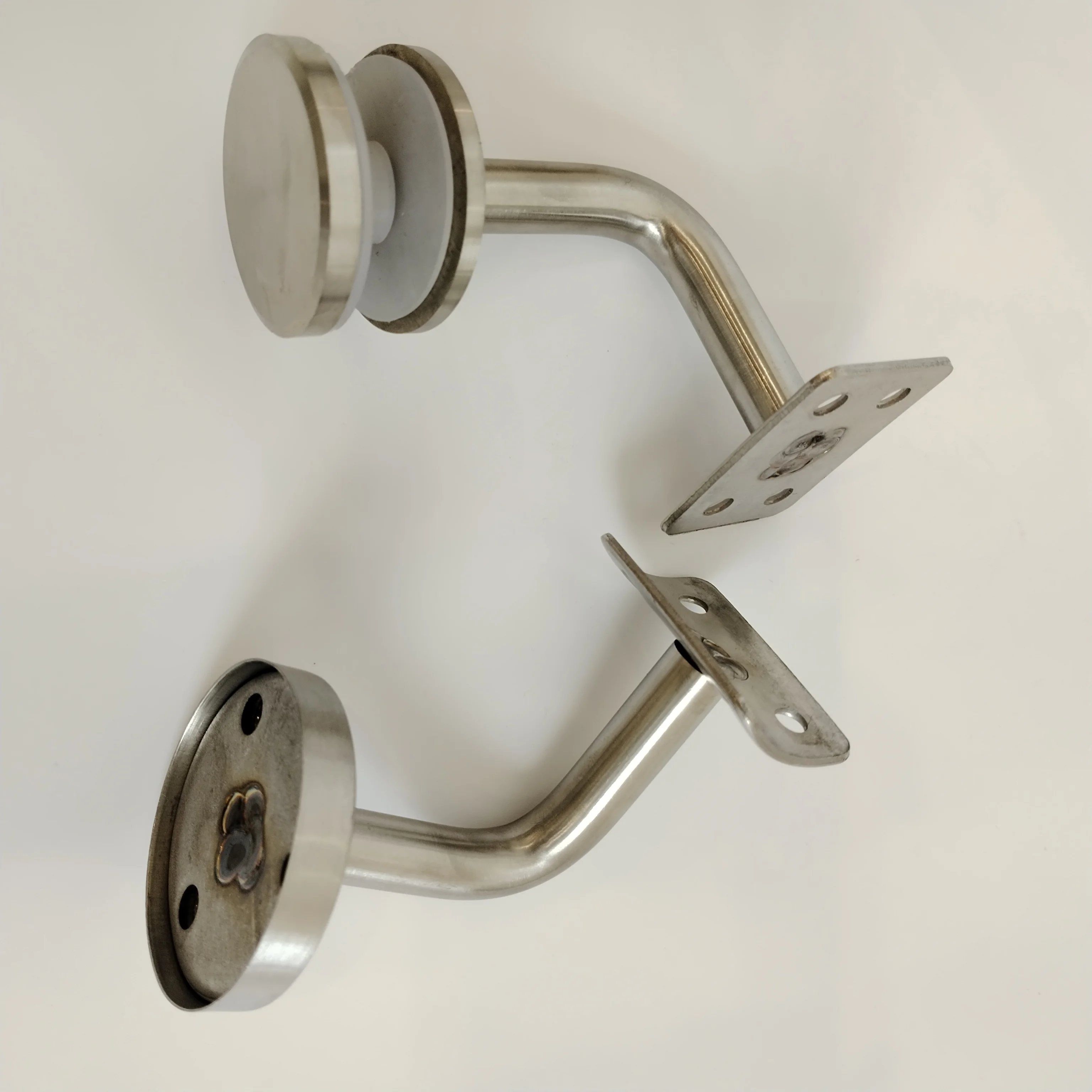 Wholesale Stainless zinc Handrail Bracket With 90 Degree Wall Mount Angle Bracket Radiused Top Railing Holder
