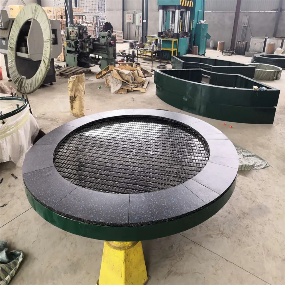 inground playground recreation trampoline