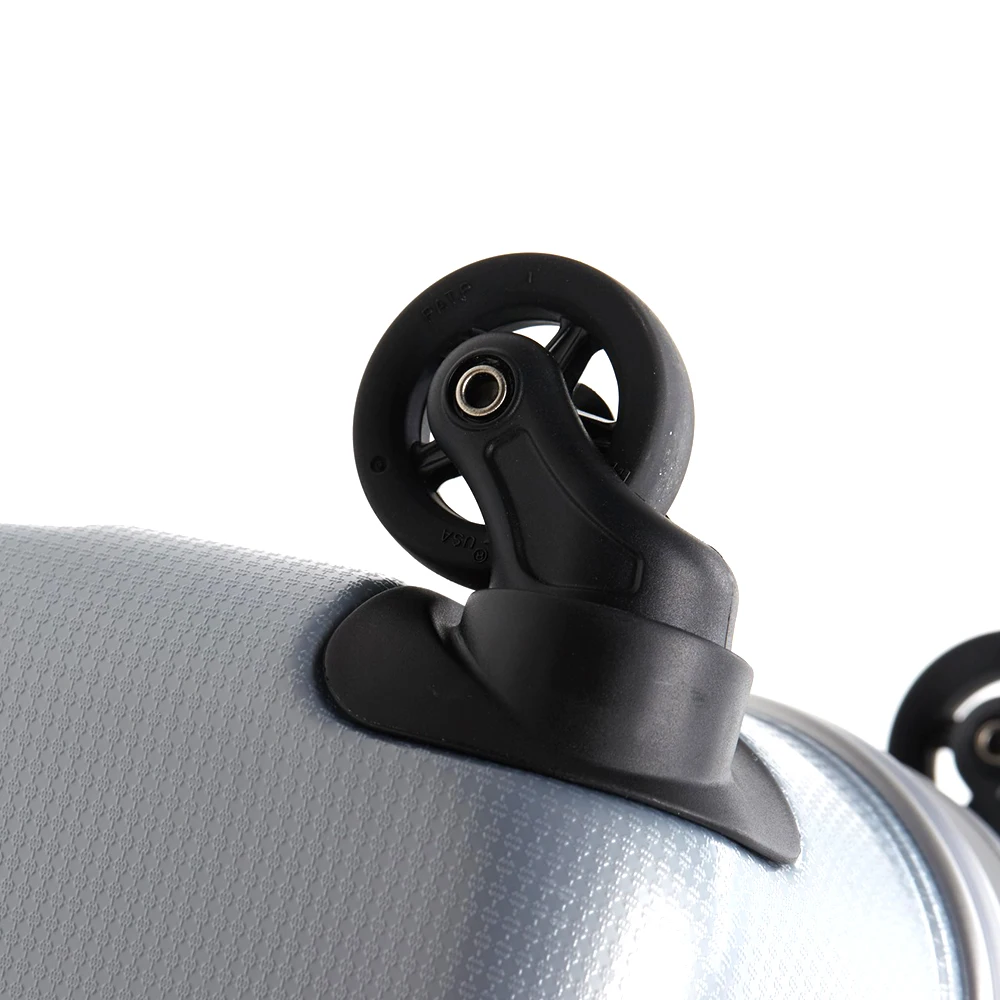 BENRO Black Silver Blue Carry-on Lightweight Luggage Cabin 4 Wheel Trolley Suitcase Set