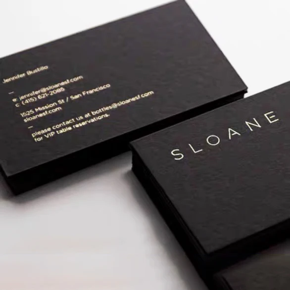 High Quality Printable smart business cards gold