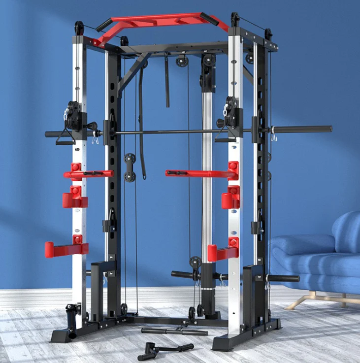 Multi-Functional Home Use Fitness Equipment Smith Machine Power Rack