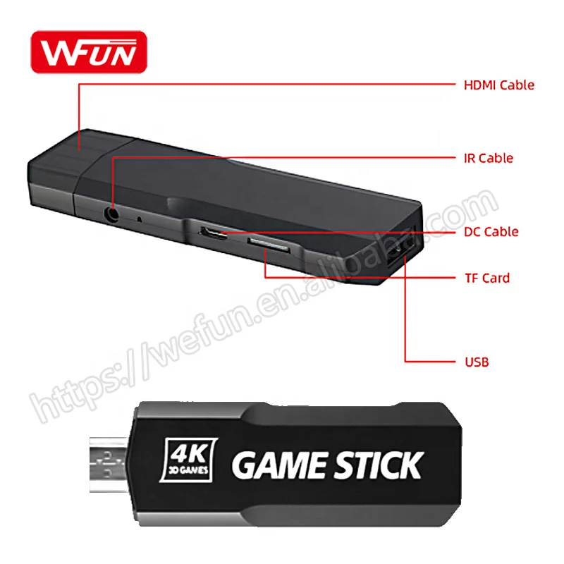 GD10 Portable Game Stick 4K Video Game Console 64G/128G 30000 Handheld Classic Video GD10 Game Consola