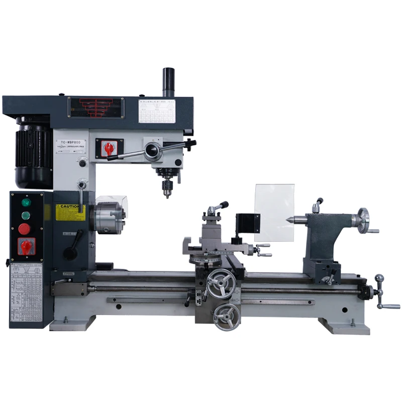 TC-WBP800 16*31 Inch Horizontal Pure Copper Motor Mini Manual Combo Lathe Machine Milling Machine Price
