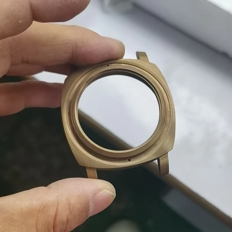 Производитель низкий минимальный заказ изготовление на обработка с ЧПУ металлургия порошка бронза Cusn8 материал корпус для часов