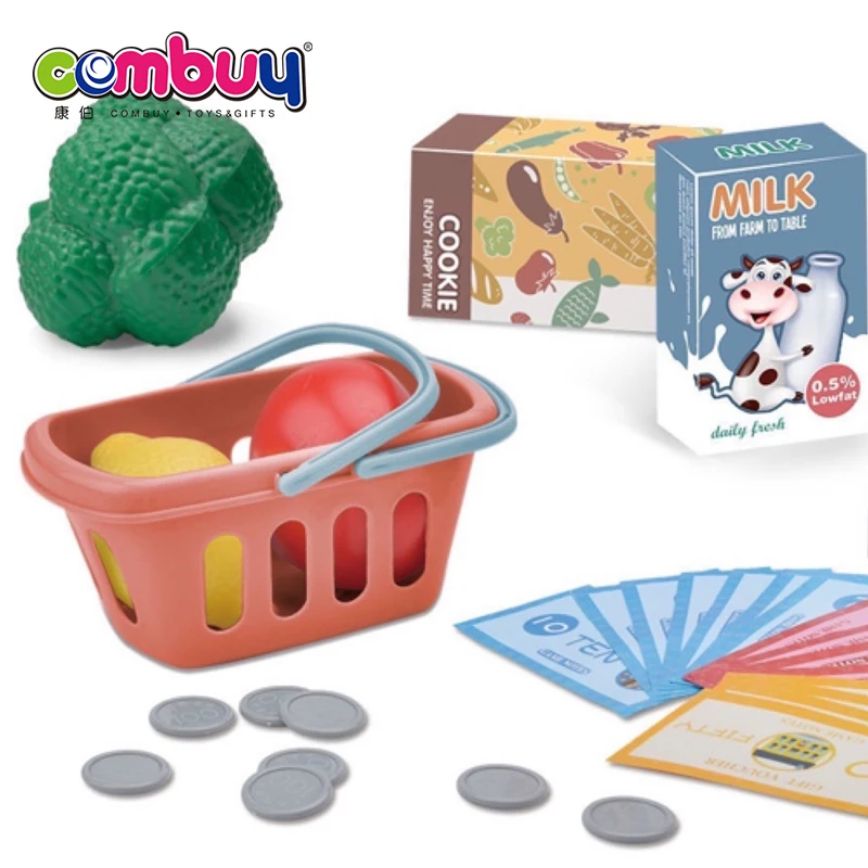 Kids pretend play set supermarket children toy cash register