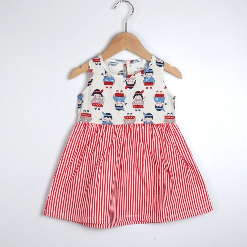 duoyingbao Wholesale 3 Years Baby Girl Dress Cotton Baby Dresses Girl Sleeveless Baby Girl Summer Dress