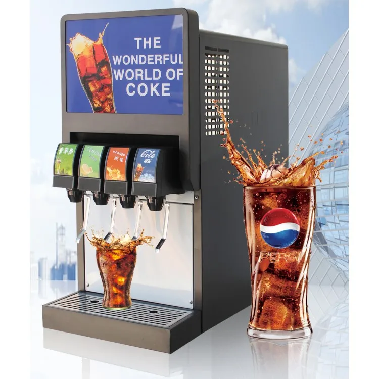 Factory Sells Cheap Carbonated Ice Cola After Mixing Drink Machine Table 4 Flavored Soda Dispenser
