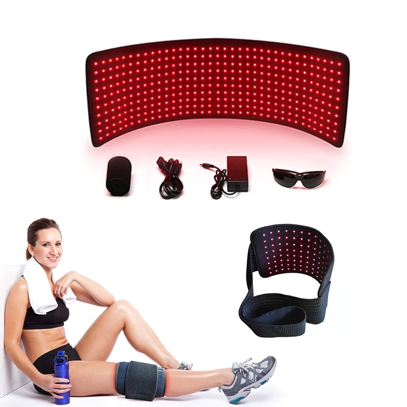 Home Use 635 850nm LED Belt Full Waist Wrap Red Light Therapy Pad For Body