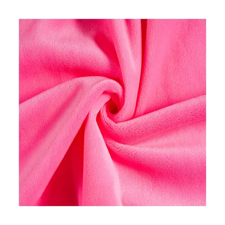 Polyester Organic Velour Crystal Super Soft Toys Sofa Stretch Velvet Fabric