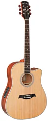 Professional 41' chinese acoustic guitar with EQ pickup preamp HW-124AC