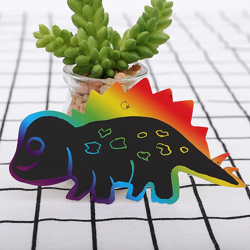 12  Dinosaur designs Children DIY small scratch card product