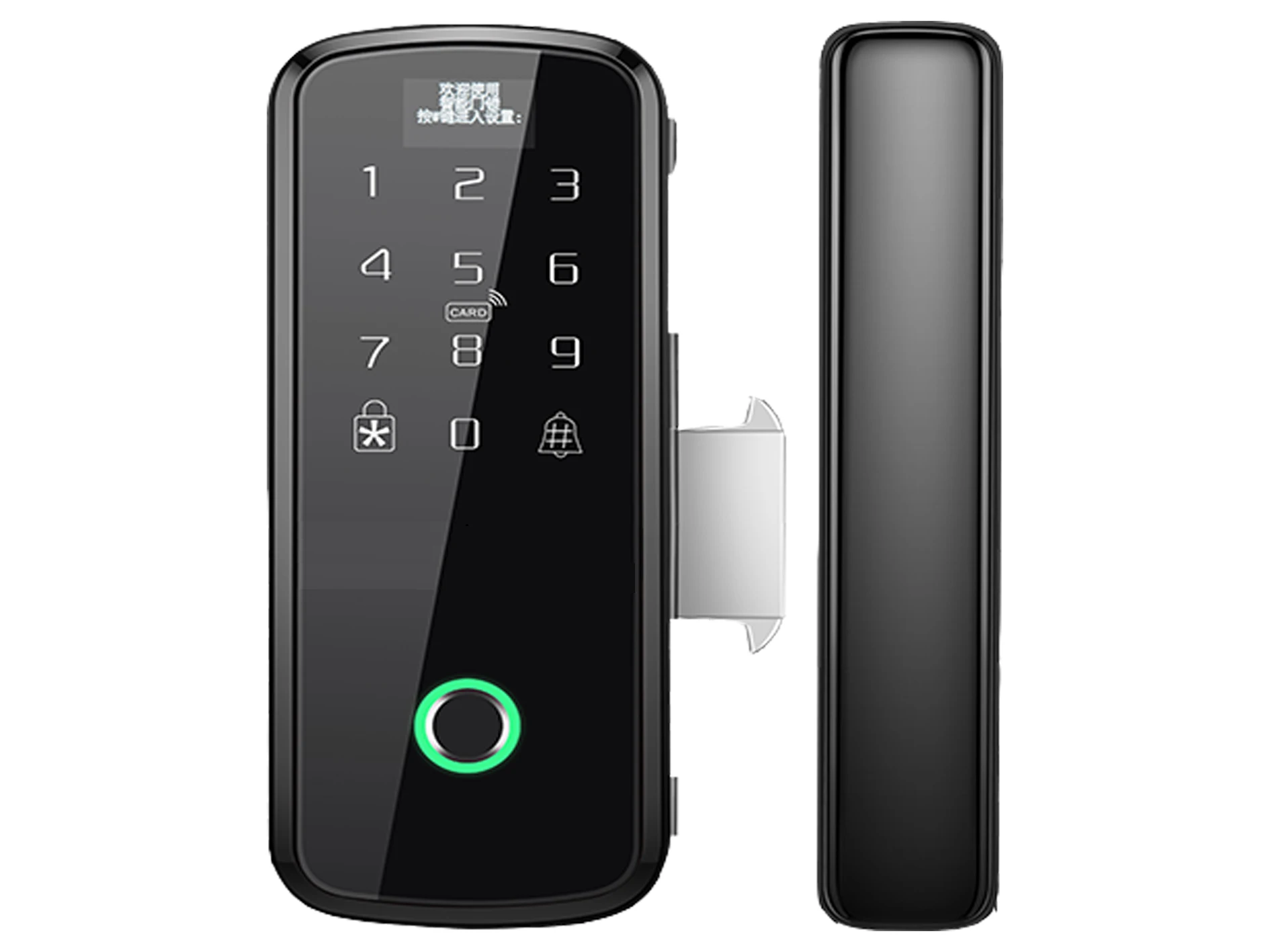
Digital electronic biometric fingerprint glass lock for home office smart glass lock 