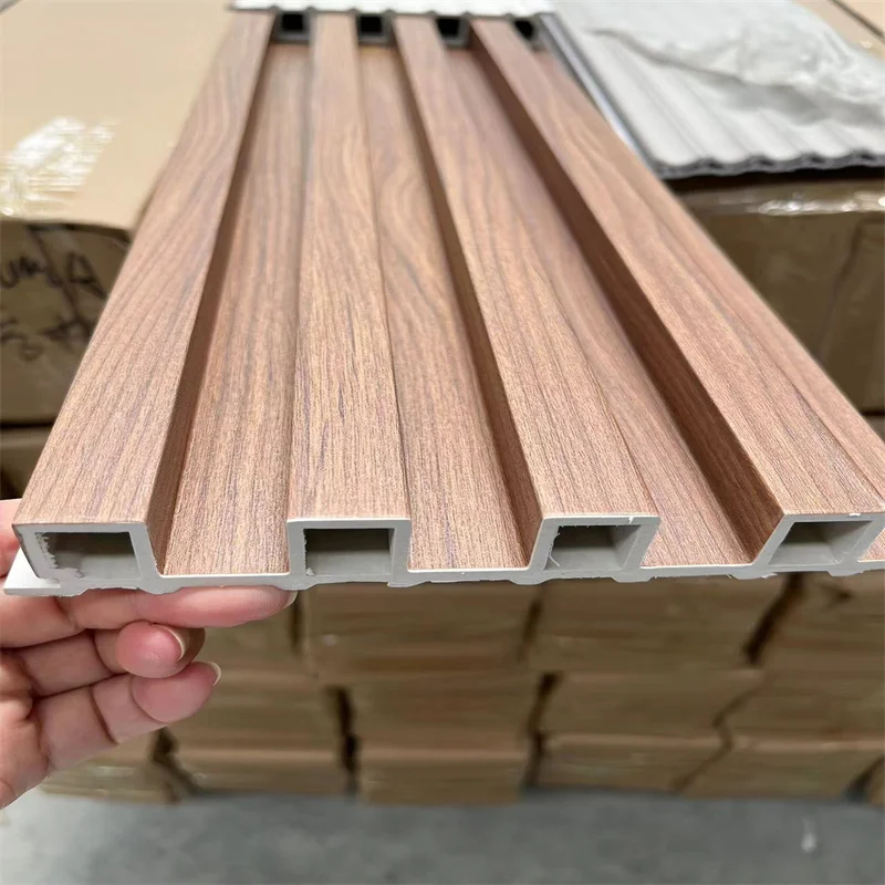 Best seller Waterproof Factory Cladding wall decorative marble pvc uv wpc wall Fluted Panels Interior Wall Panel Wpc Boards