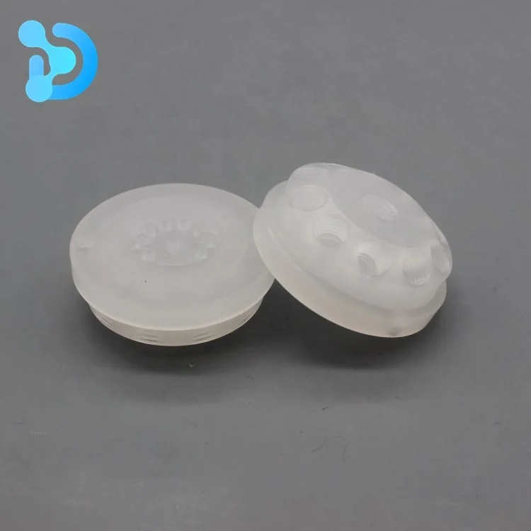 Dechengwang OEM wholesale pvdf ptfe parts polymer material backup PTFE piston ring fluid handling valve head