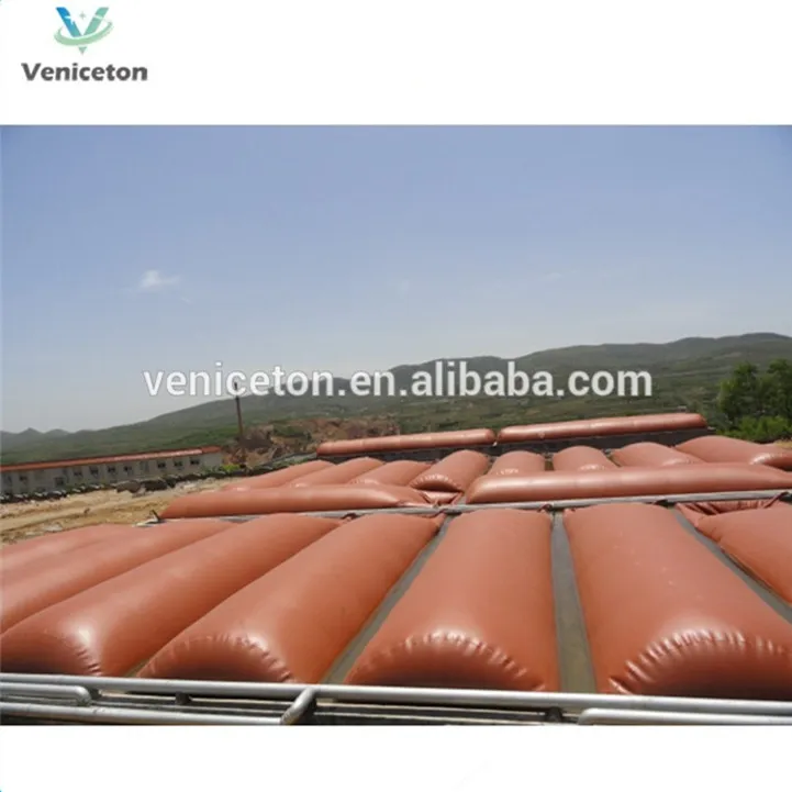 Veniceton 6m3 biogas digester 8m3 home using biogas system portable biogas plant