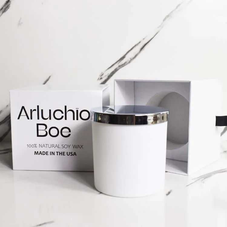 LZ Custom Printing cardboard paper mug box auto close bottom rigid Drawer drawing Packaging Paper Gift Packaging Candle box