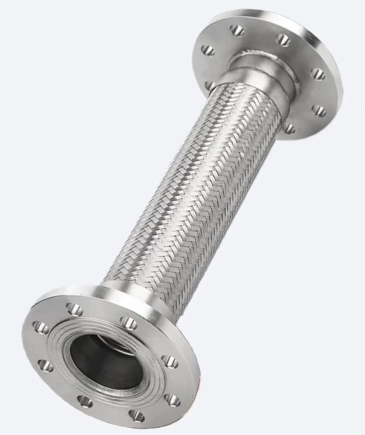 Stainless Steel Wire Braided Flexible Flanged Expansion Joint Corrugated Metal Hose With Flange Corrugated Tube Bellow
