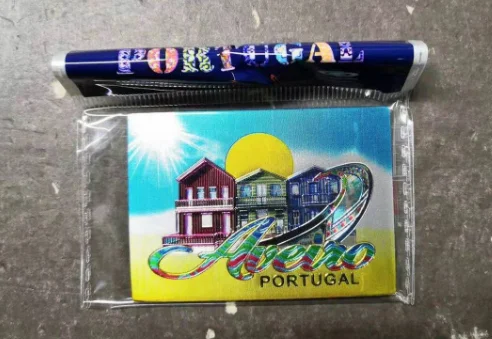 Customized Design Barcelona Souvenir Foil Fridge Magnet Promotional Refrigerator Magnets from Portugal