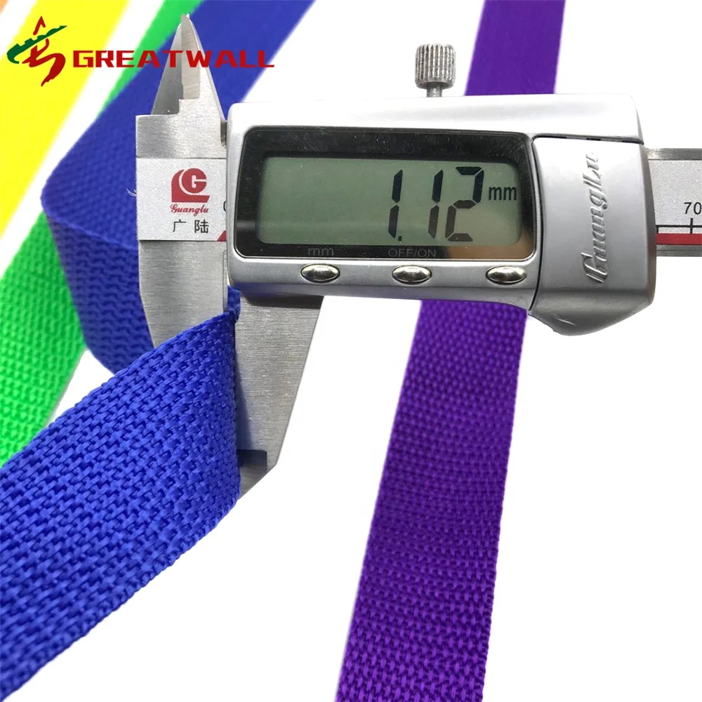 Custom Colorful Polypropylene Webbing Strapping for Backpack Webbing pp webbing Belt Woven Accept Customized