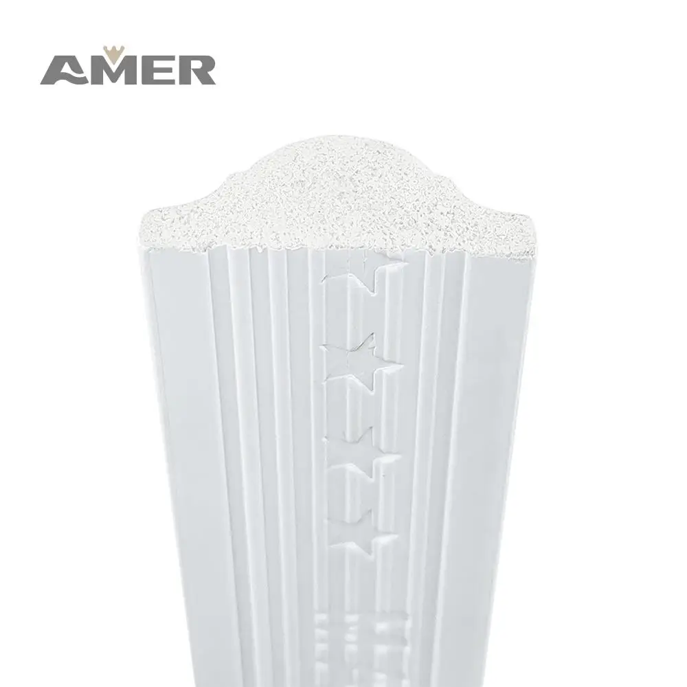 Amer Decorative Plastic Waterproof Flexible Trim Wall Panel White Moulding Quick Install Edge Line Chair Rail HomeDIY