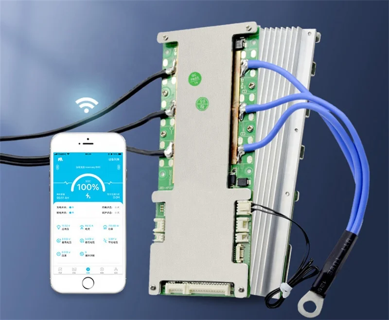 Jbd системы управления аккумулятором высокого тока 6-21s 100A 150A 200A Li Ion LiFePO4 Smart BMS с Wi-Fi мониторингом