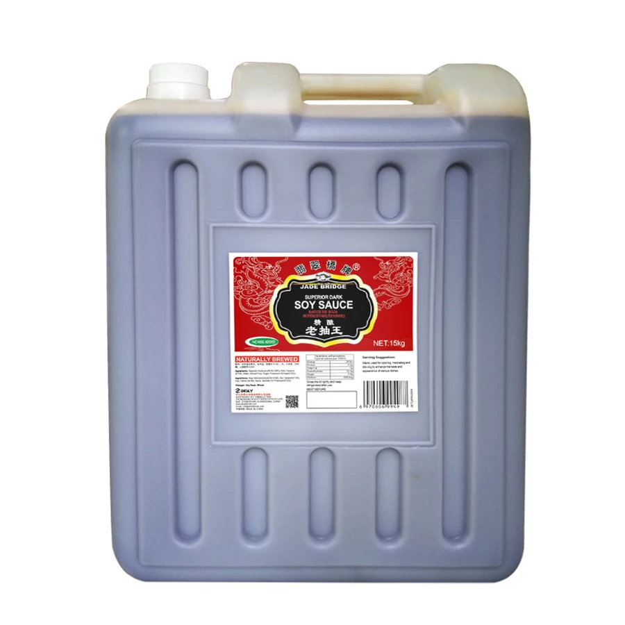 15 kg Superior Dark Soy Sauce No MSG Bulk for Gourmet Ingredients OEM with Factory Price