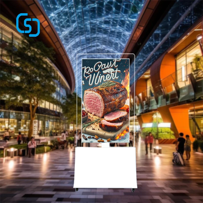 55 inch Double Sided 700nits High Brightness OLED Android Sync Displaying Wifi Digital Signage