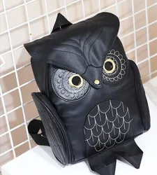 Stock Korean Style Owl Backpack Bag Cute Animal Travel Fashion Backpack