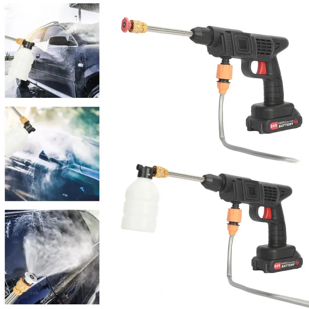 Car Wash Portable Powerful High Pressure 48v Lithium Cordless Wireless Water Jet Foam Gun Car Washer