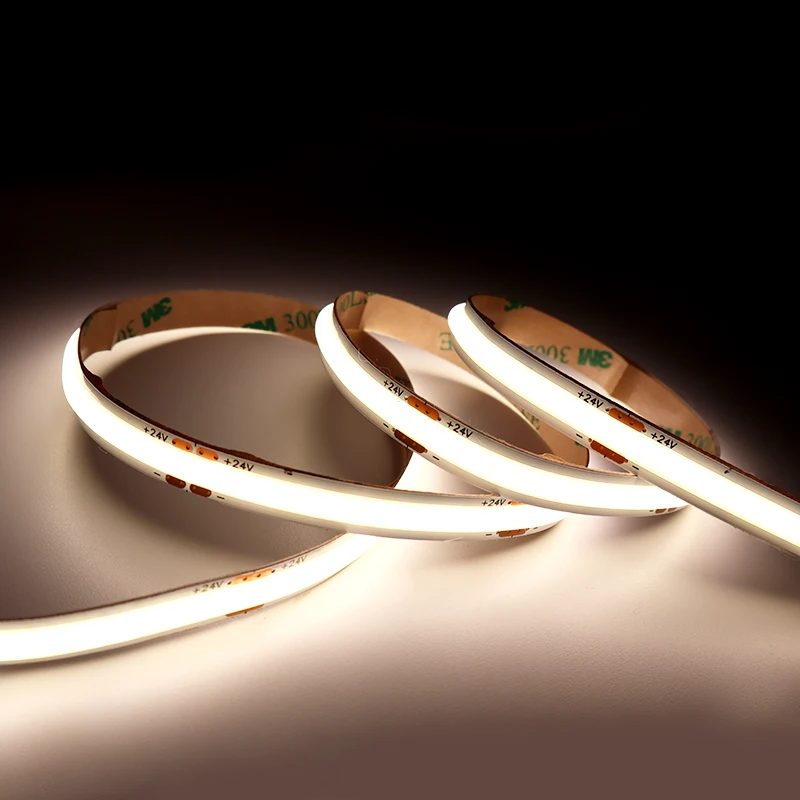 Solderless special design cob led lighting reel to reel COB LED Strip Light 320/480 LEDs/m 12/24V DC waterproof IP67