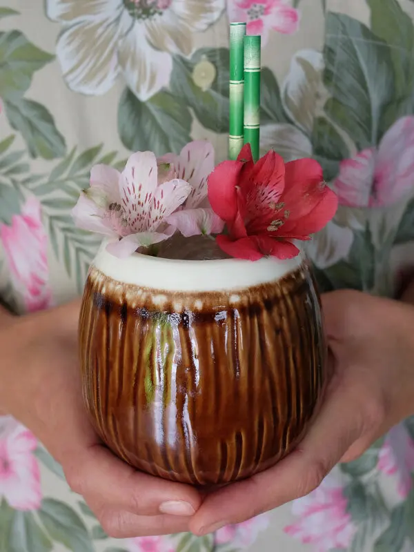 Personalised Party Cocktail Hawaii tiki mug Beer Cup Creative Coconut Ceramic Tiki Mug