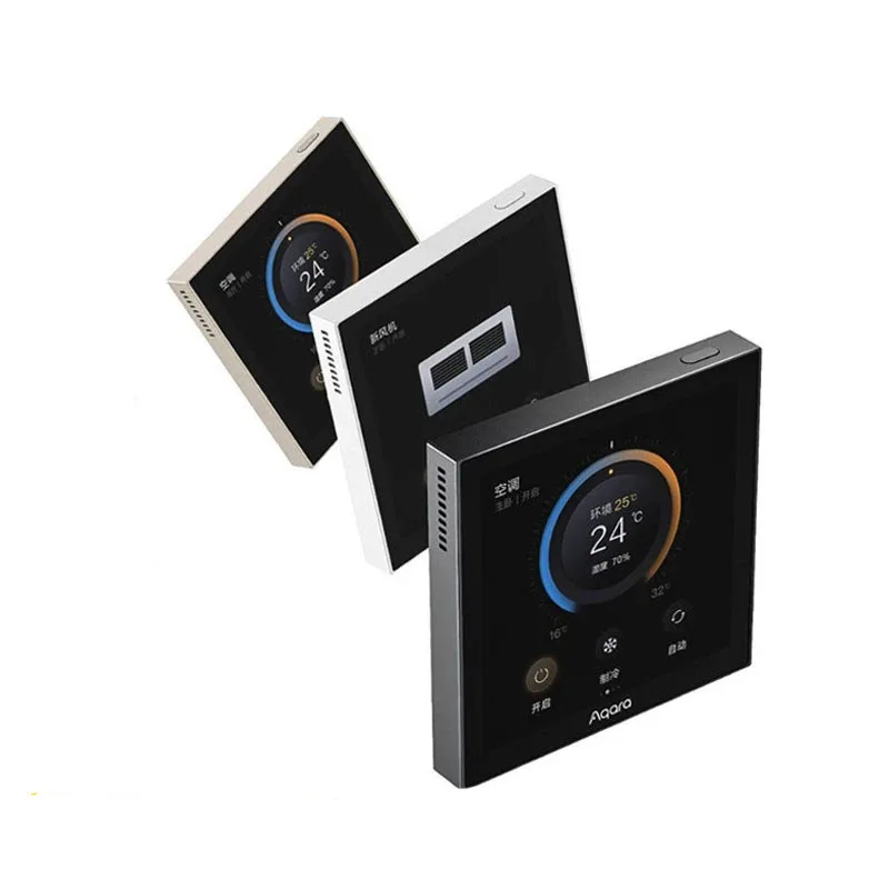 Умный светодиодный термостат Aqara S3 Zigbee, сенсорная панель 3,95 дюйма для HVAC, автоматический контроль температуры и влажности, с дистанционным управлением через приложение Homekit