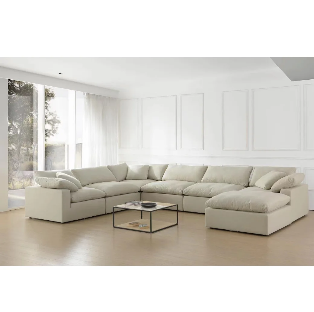 Indoor Furniture Living Room Patio Sofa Bed Cheap Luxury Fabric Sectional Sofa Set