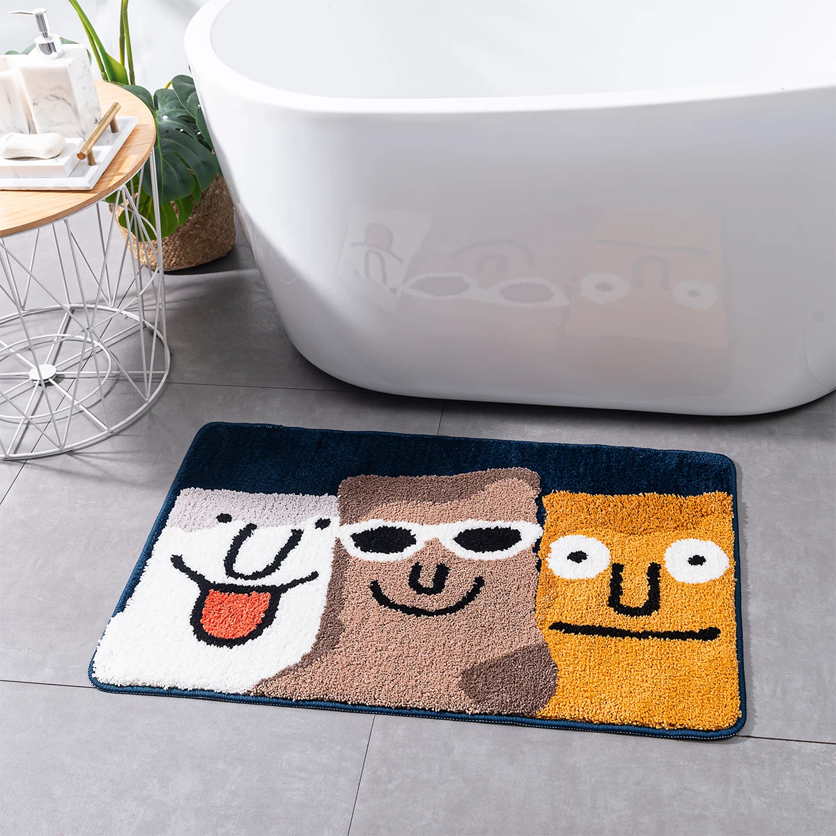 DADA custom waterproof quick dry bath mat children super soft anti slip bath mats