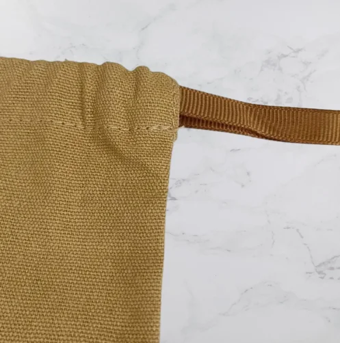 cheap Eco Muslin Cotton Gift jewellery Packaging Pouch Customized white organic cotton canvas Drawstring Bag