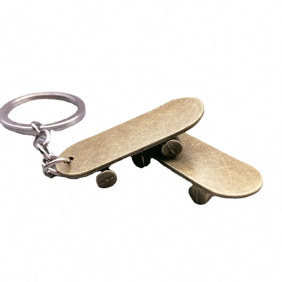 Cute Mini Skateboard Keychain Women Men Interesting Simulation Scooter Car Keychain Key Ring For Skate Lovers Souvenir Gifts