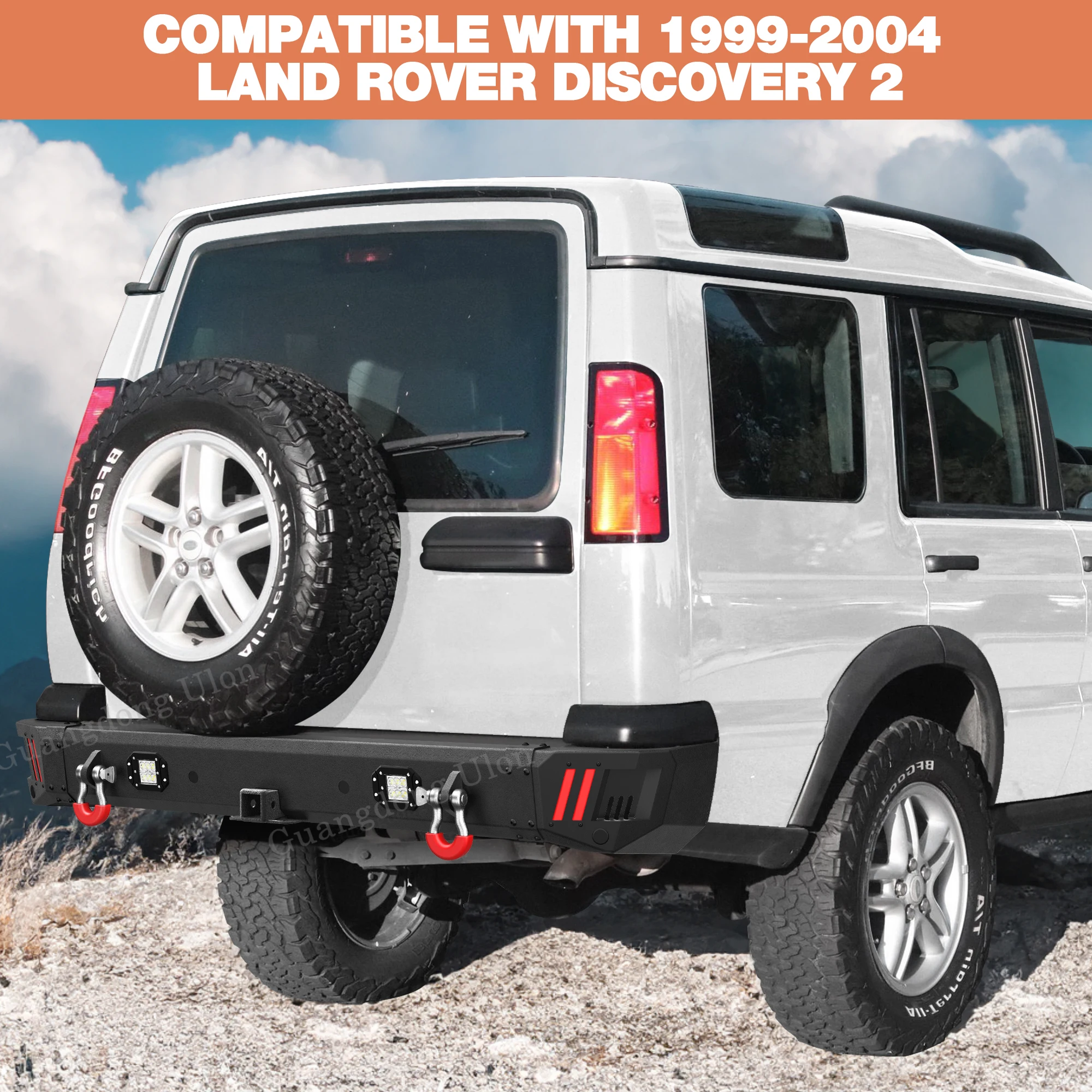 High Quality OEM Off-Road Rear Bumper Fit 1999-2004 Land Rover Discovery 2 Rock Crawler Bumper Equipped car accessories
