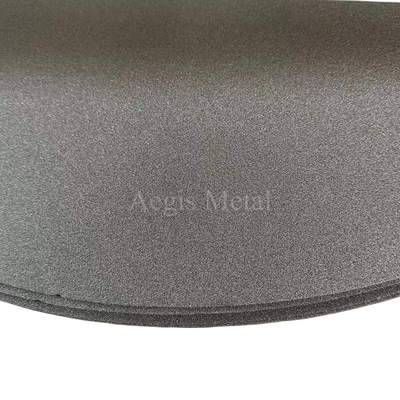 0.6-2.7mm thick Metal foam best open cell titanium foam custom Ti /nickel three-dimensional hole foam