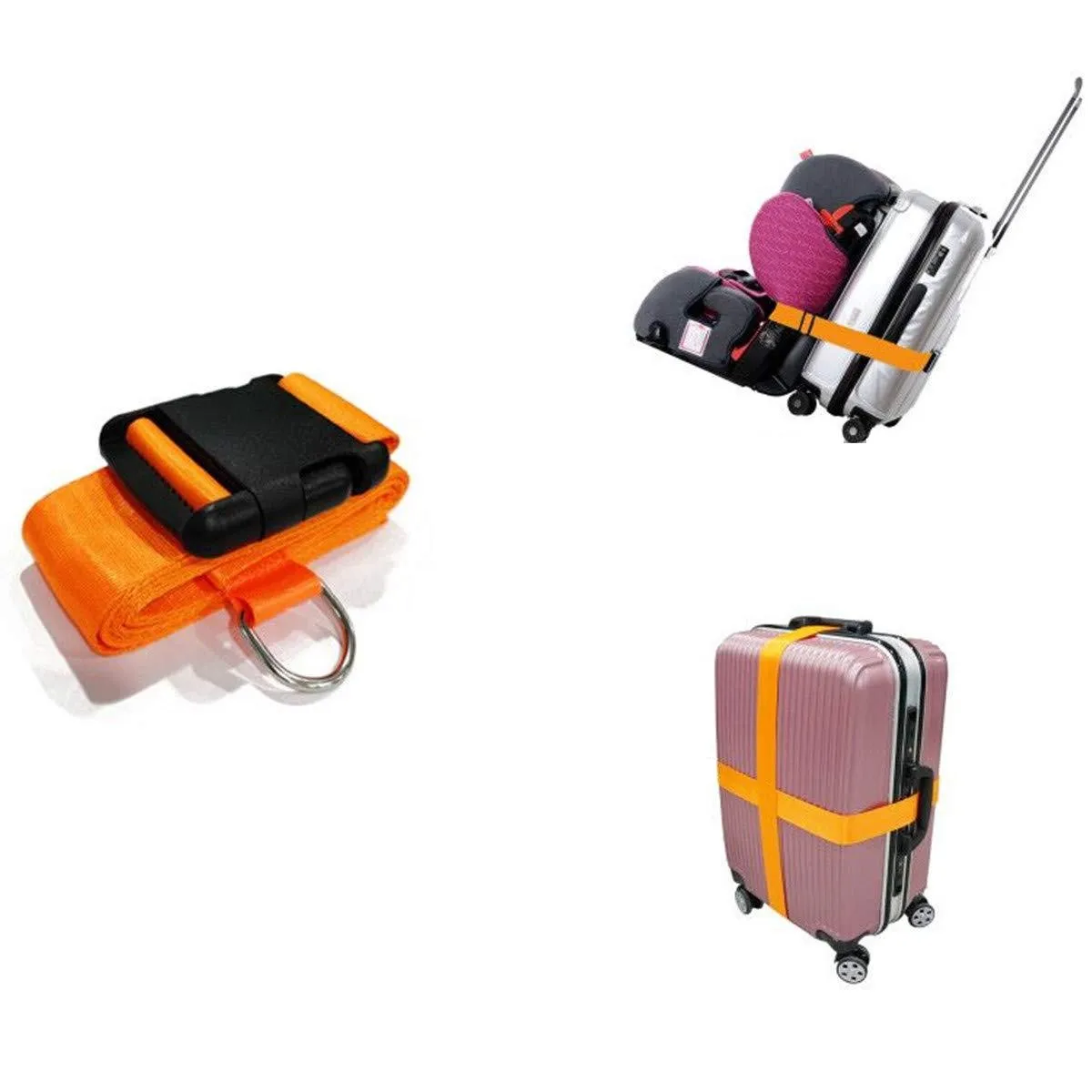 Kid Car Seat Travel Belt to Suitcase Travel Strap Carry on Luggage Airport Car Seat Stroller Carrier