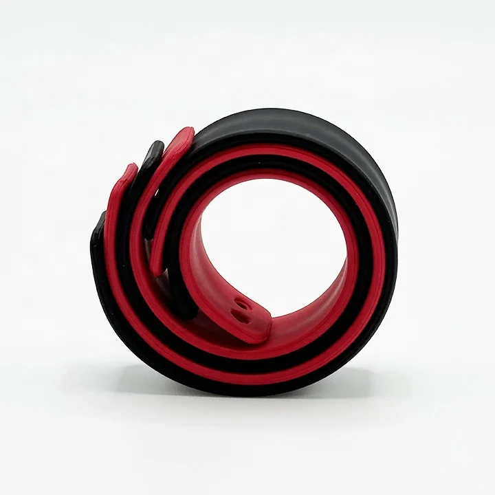 Manufacturer Adult Extra Long Silicone Wrist Band Flexible Snap Rubber Wristband Slap Bracelet