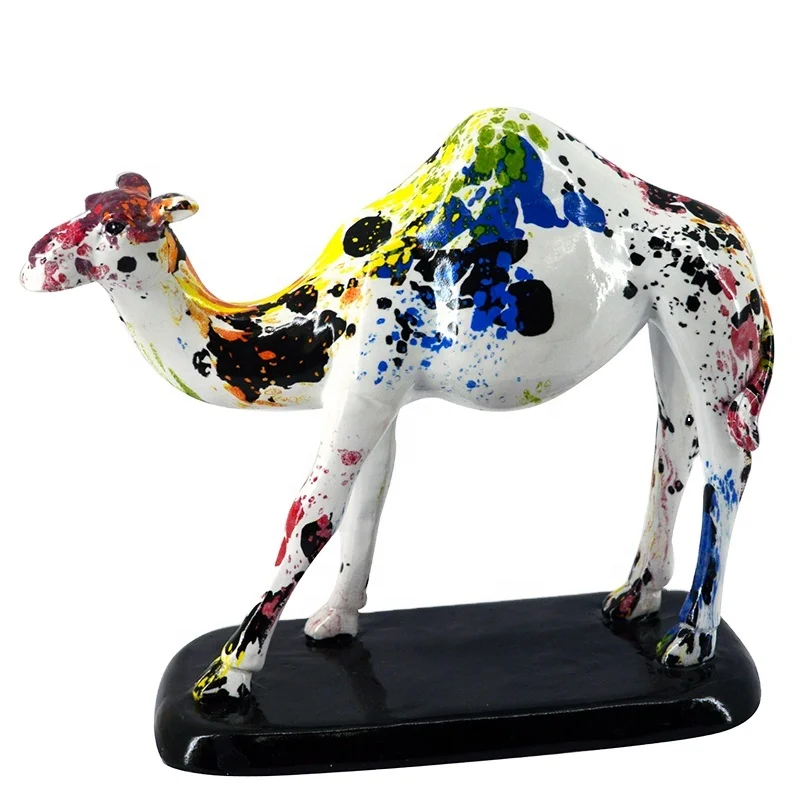 2021 Mini Camel Figurine Sculpture Outdoor Garden Decoration Resin Art Home Technology Europe Animal Style For Resin Craft