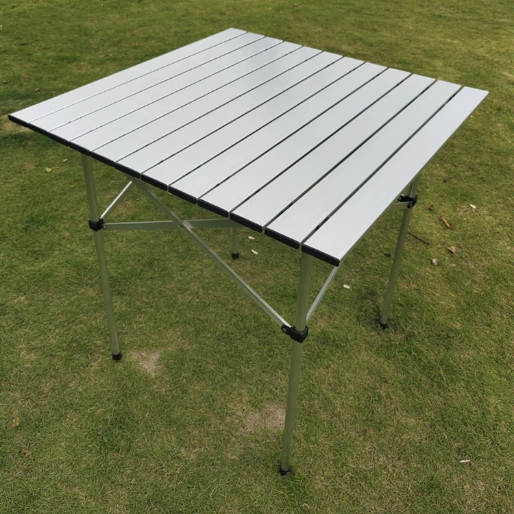 High quality outdoor white adjustable portable picnic camping folding aluminum table