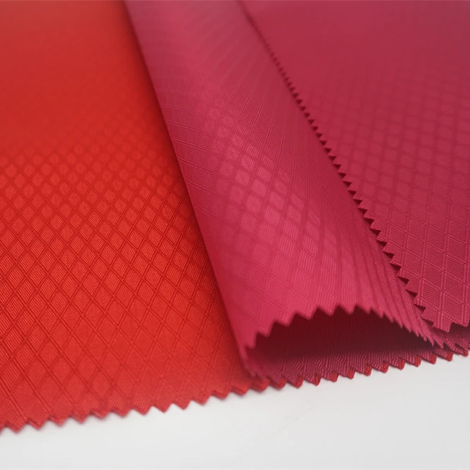 200D Nylon Oxford Dobby/Jacquard Solid Dyed with PU Coating and WR for Bag/Luggage/Shoe/Tent Fabric