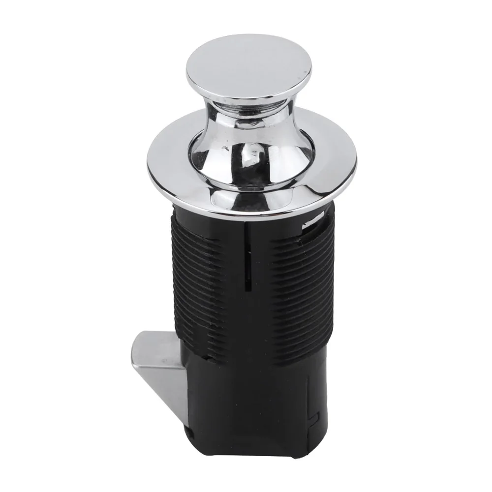 Яркий серебряный замок из цинкового сплава для двери шкафа, Кнопочная защелка для двери колесной лодки 4-25 мм, толщина двери