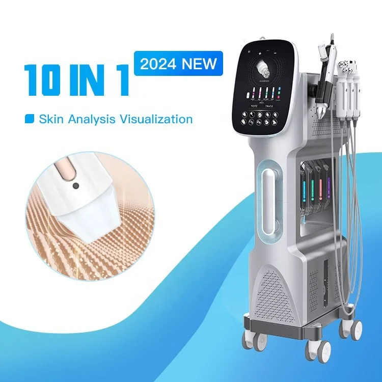 Best Price hydro Machine 9 In 1 H2o2 Oxygenation Glow Skin Care Aqua Peel Microdermabrasion Beauty Facial Equipment