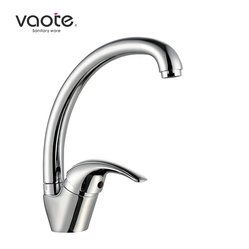 High Quality Brass Kitchen Deck Mounted Brass Material One Handle Sink Faucet