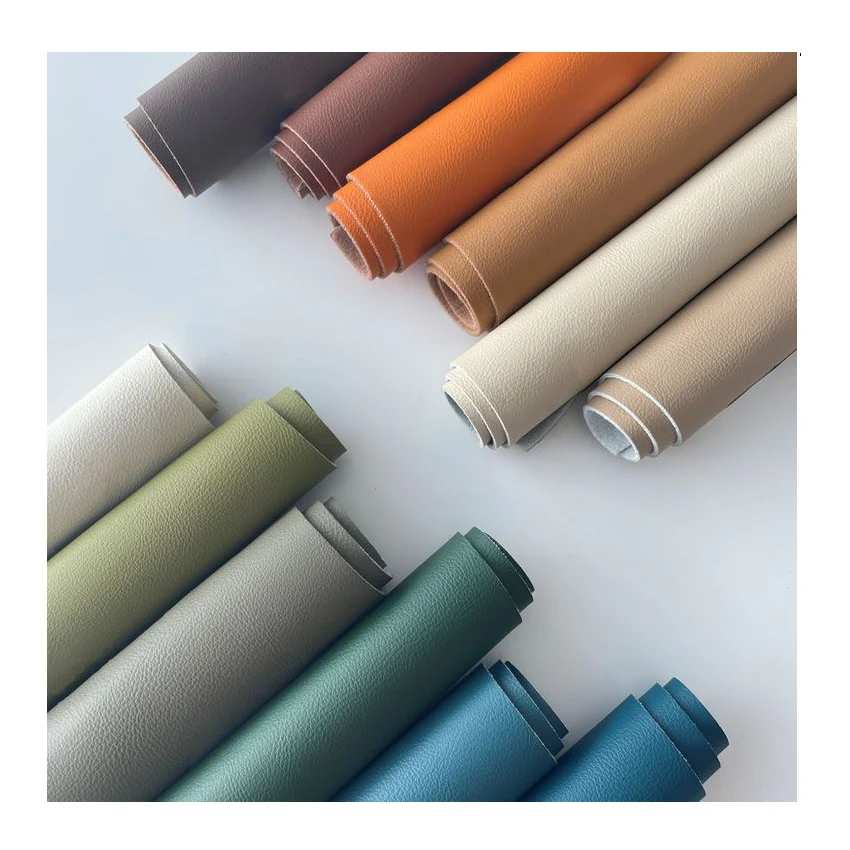 Fabric Silicone Synthetic Abrasion Resistant Breathable Faux Leather Luxury Real Leather Looking For Indoor Fur