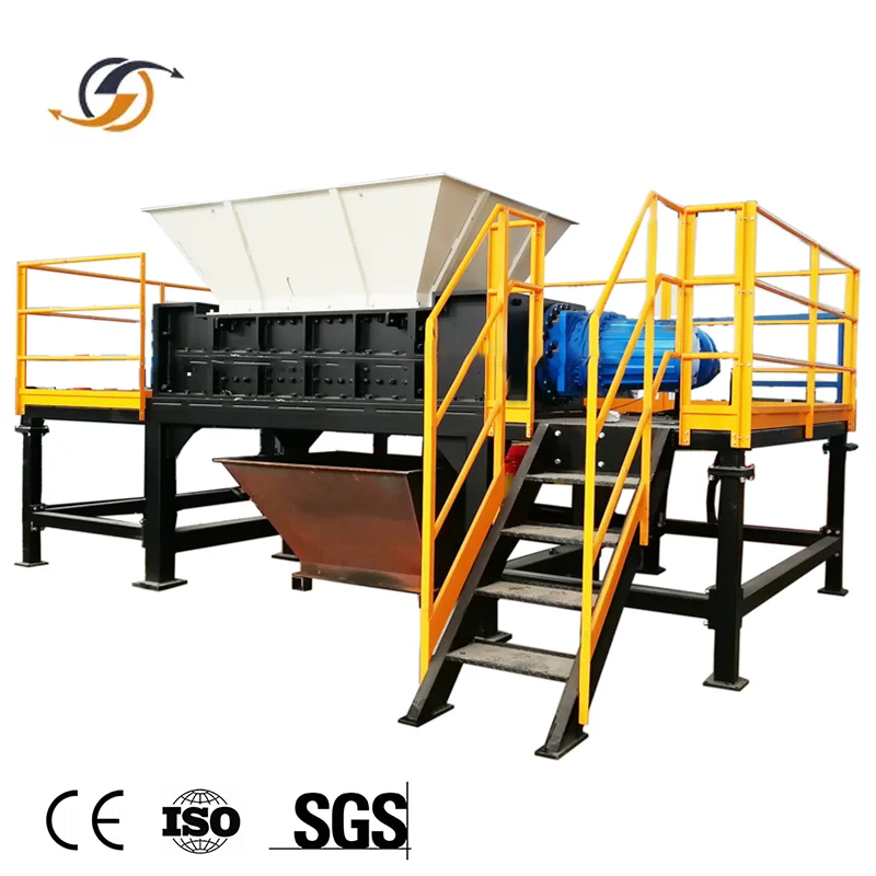 Plastic Crushing Machines Tire Shredder Double Shaft Shredder Scrap Metal Shredders