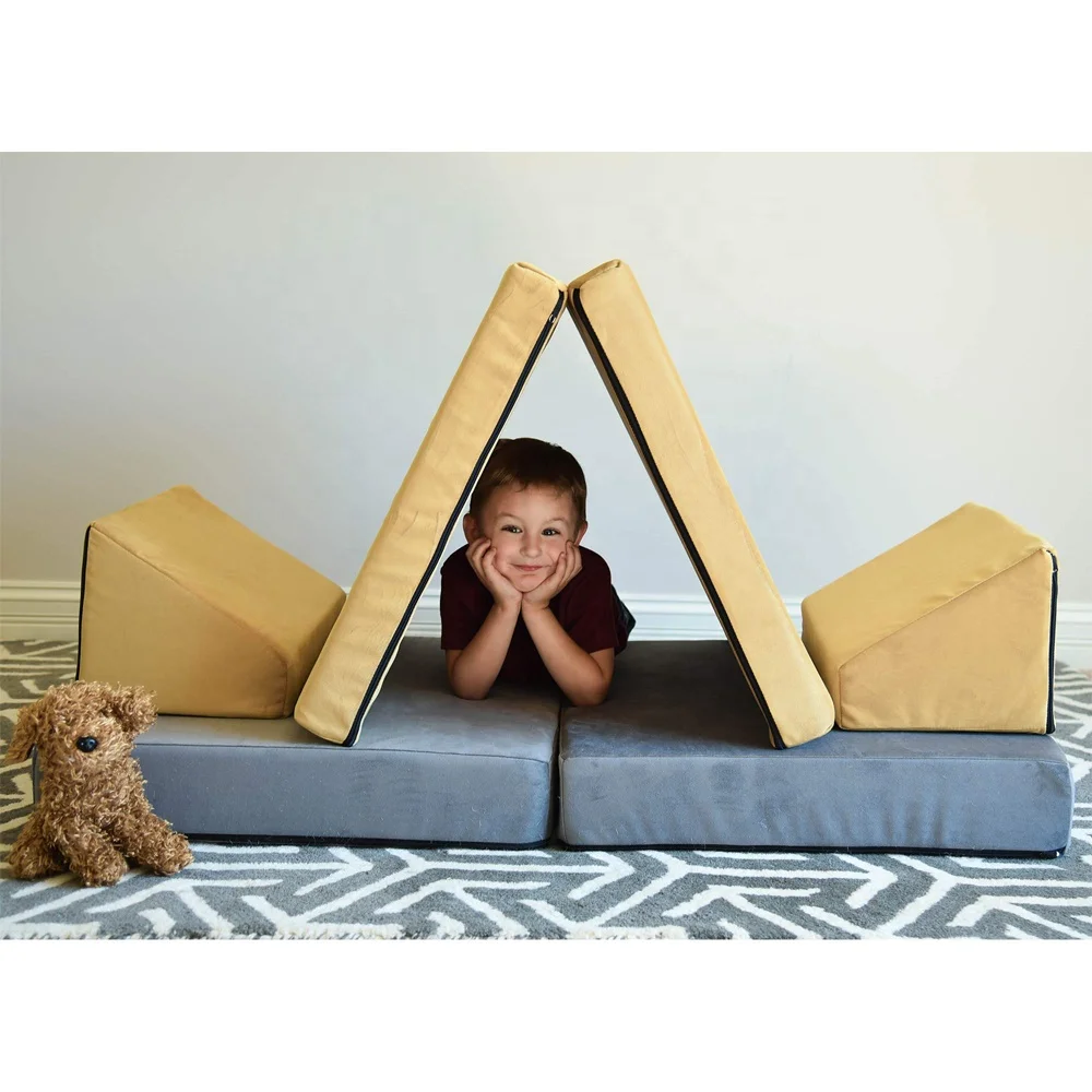 Newest The Castle Design Kids Play Couch For Playroom Crawling And Sliding Baby Couch